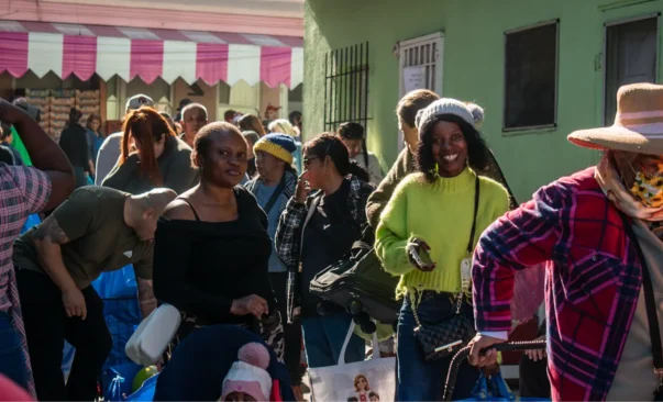 The people receive help at Casa de los Pobres Tijuana Mexico