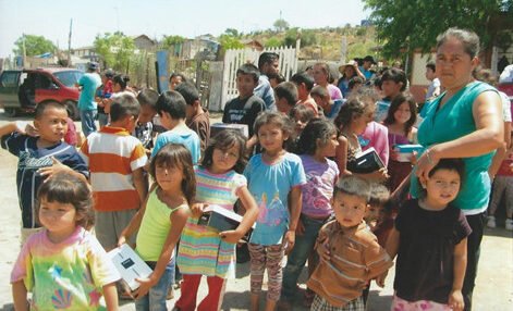 Colonia Distribution of Food in Tijuana Mexico
